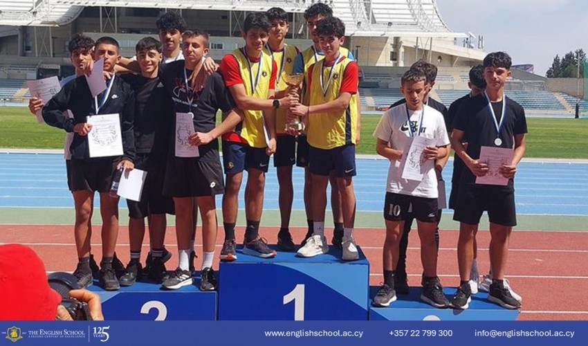 Junior Boys Shine at the Nicosia Schools Athletics Competition
